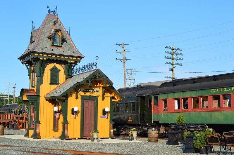 Colebrookdale Railroad at Boyertown station, Pennsylvania